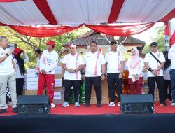 Bupati Jeneponto Buka Jalan Sehat HUT Kemerdekaan RI
