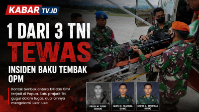 1 Dari 3 TNI Tewas Insiden Baku Tembak Kelompok OPM