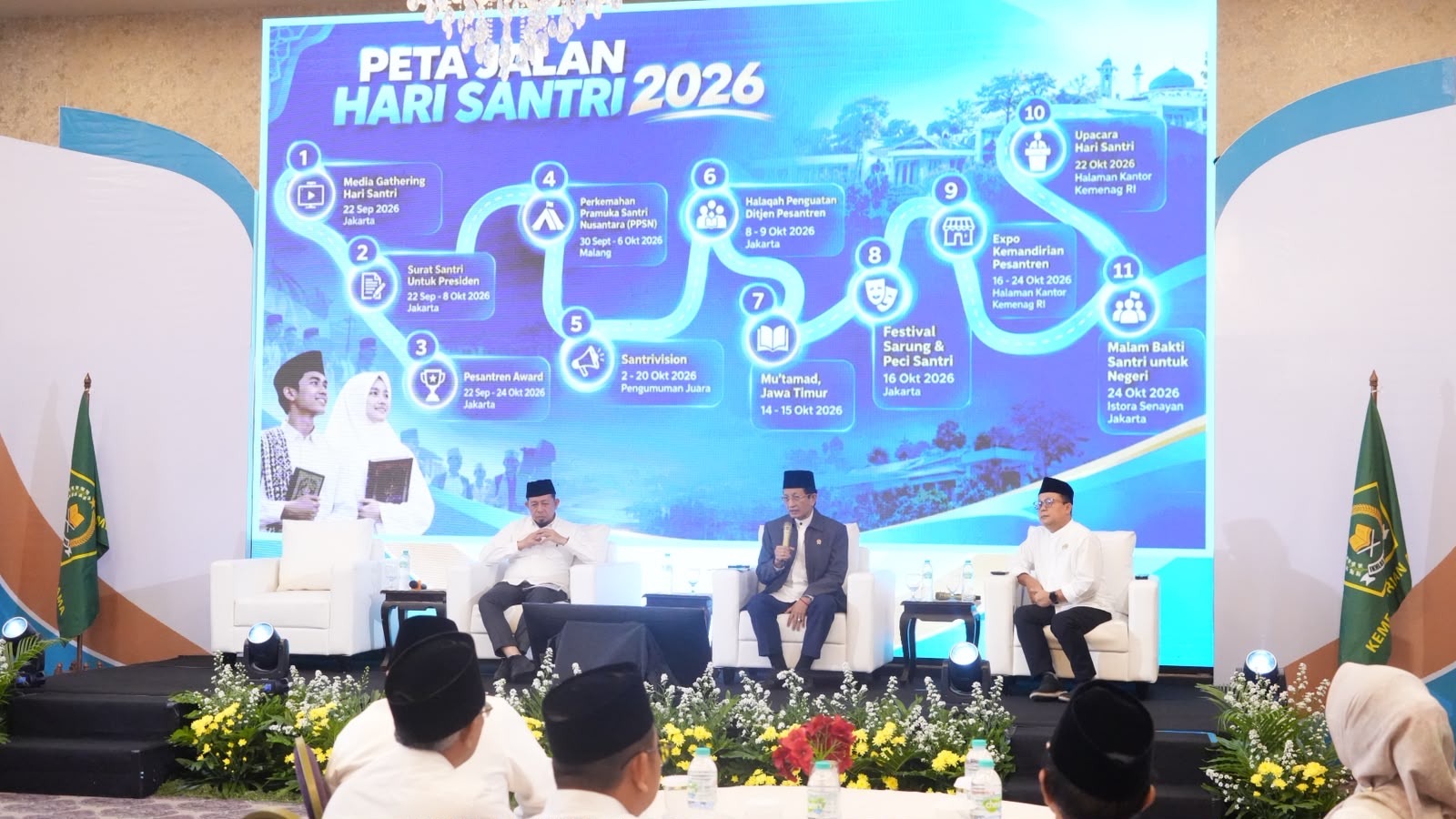 Suasana Peluncuran Hari Santri di Jakarta