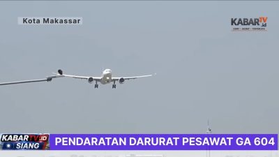 Pesawat 604 Mendarat Darurat di Bandara Sultan Hasanuddin