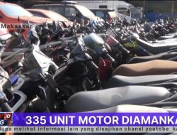 Razia Satlantas Polrestabes Makassar Amankan 335 Unit Motor