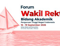Wakil Rektor Bidang Akademik PTN se-Indonesia Akan Bertemu di Unhas, Bahas Transformasi Tata Kelola